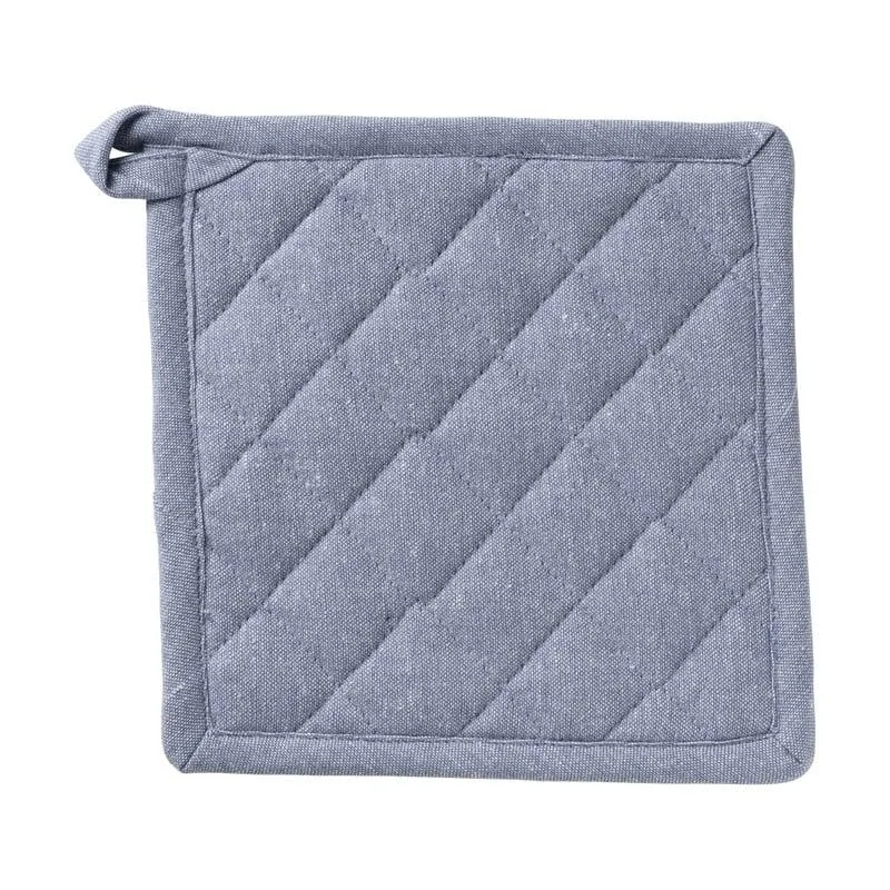 Pannenlap denim - blauw - 20x20 cm