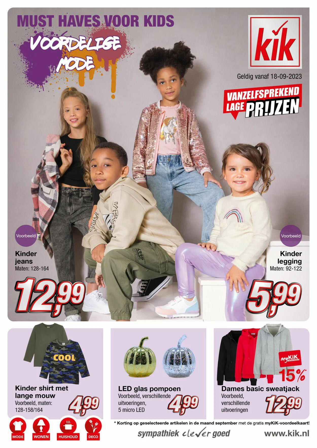 Kik Actuele folder van 18 september tot 18 oktober 2023 - Folder pagina 1