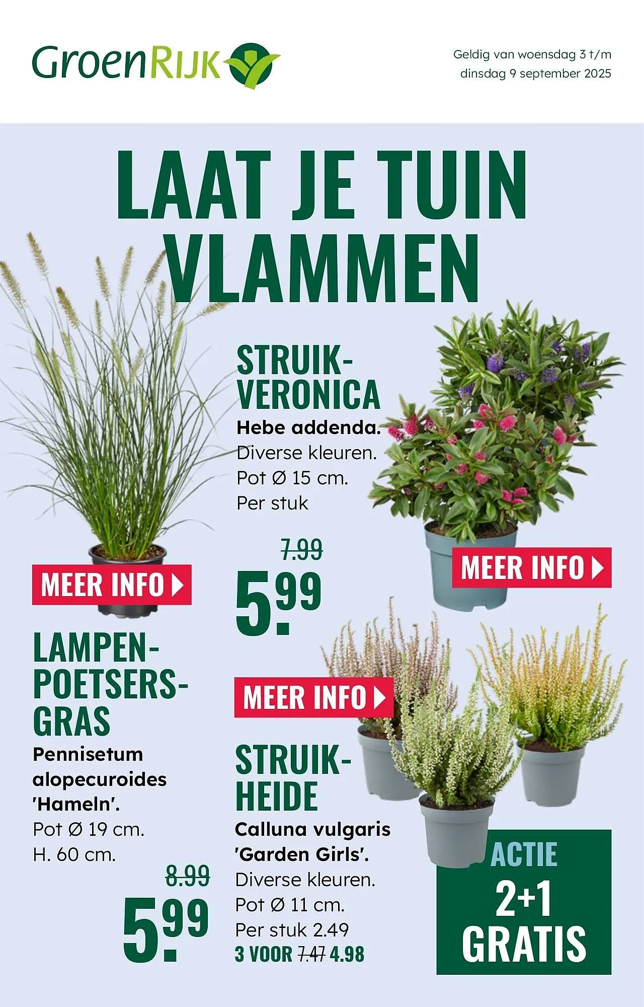 GroenRijk folder van 3 september tot 9 september 2025 - Folder pagina 1
