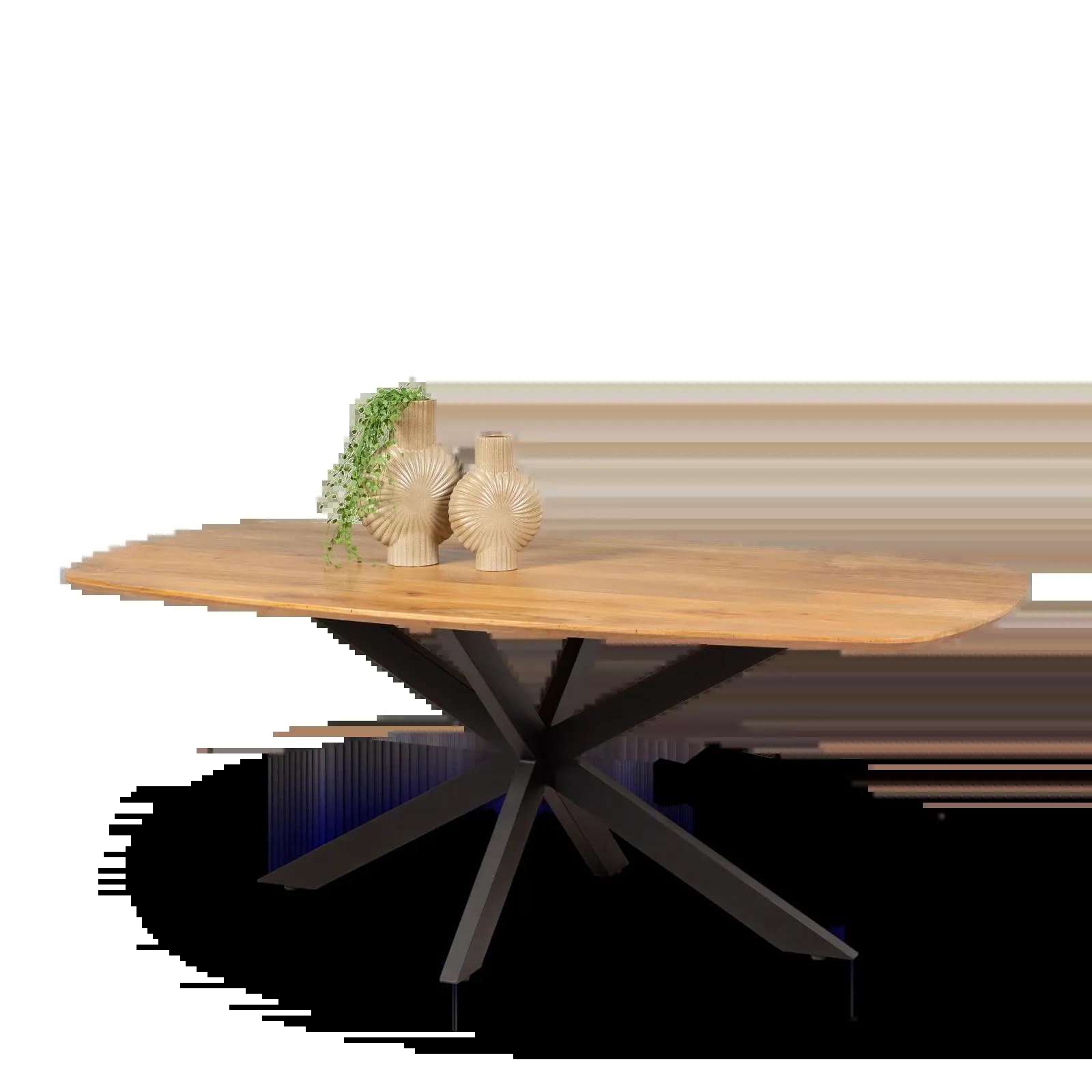 Eettafel (deens ovaal - 240x110cm) Blaine Naturel (sale)