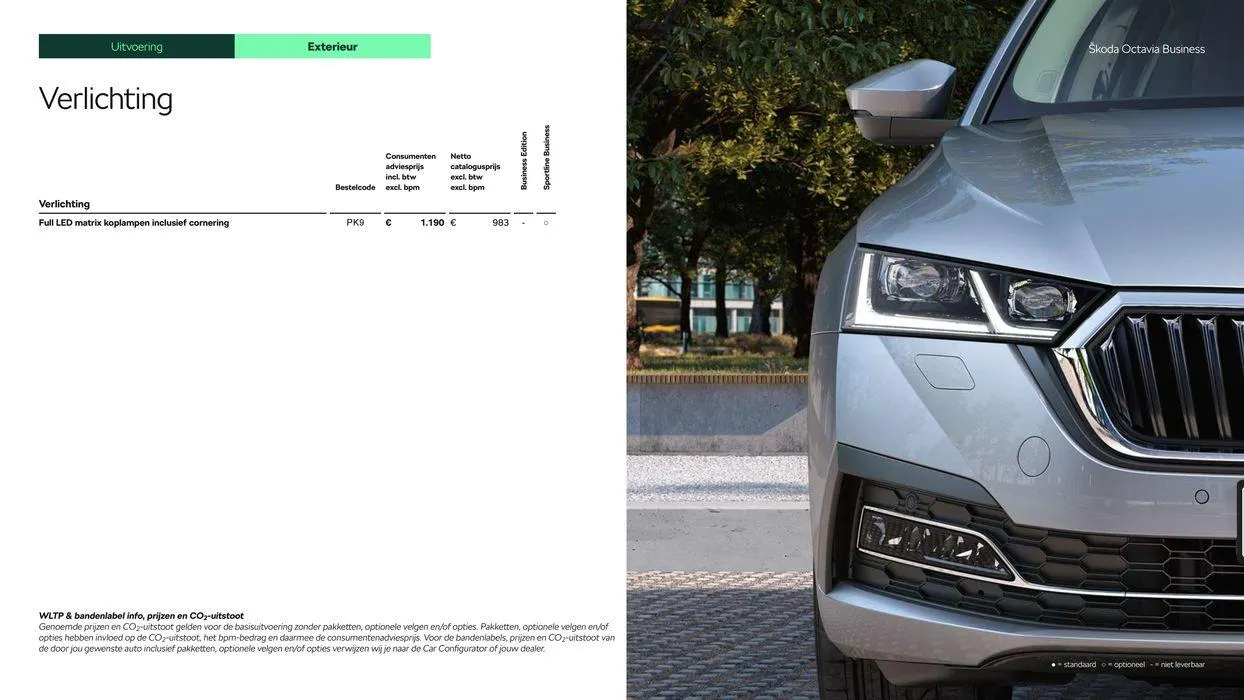 Škoda Octavia Combi prijslijst per 1 maart 2024 van 7 maart tot 7 maart 2025 - Folder pagina 10
