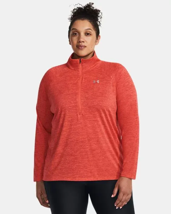 Damesshirt UA Tech™ Twist met korte rits