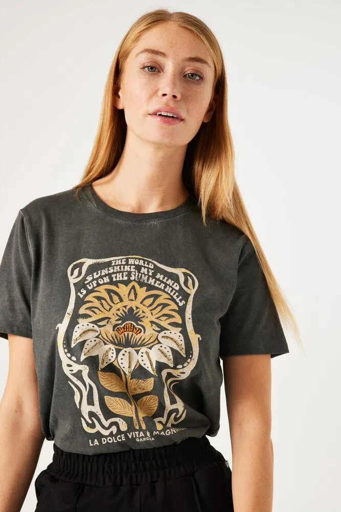 garcia t-shirt donkergrijs