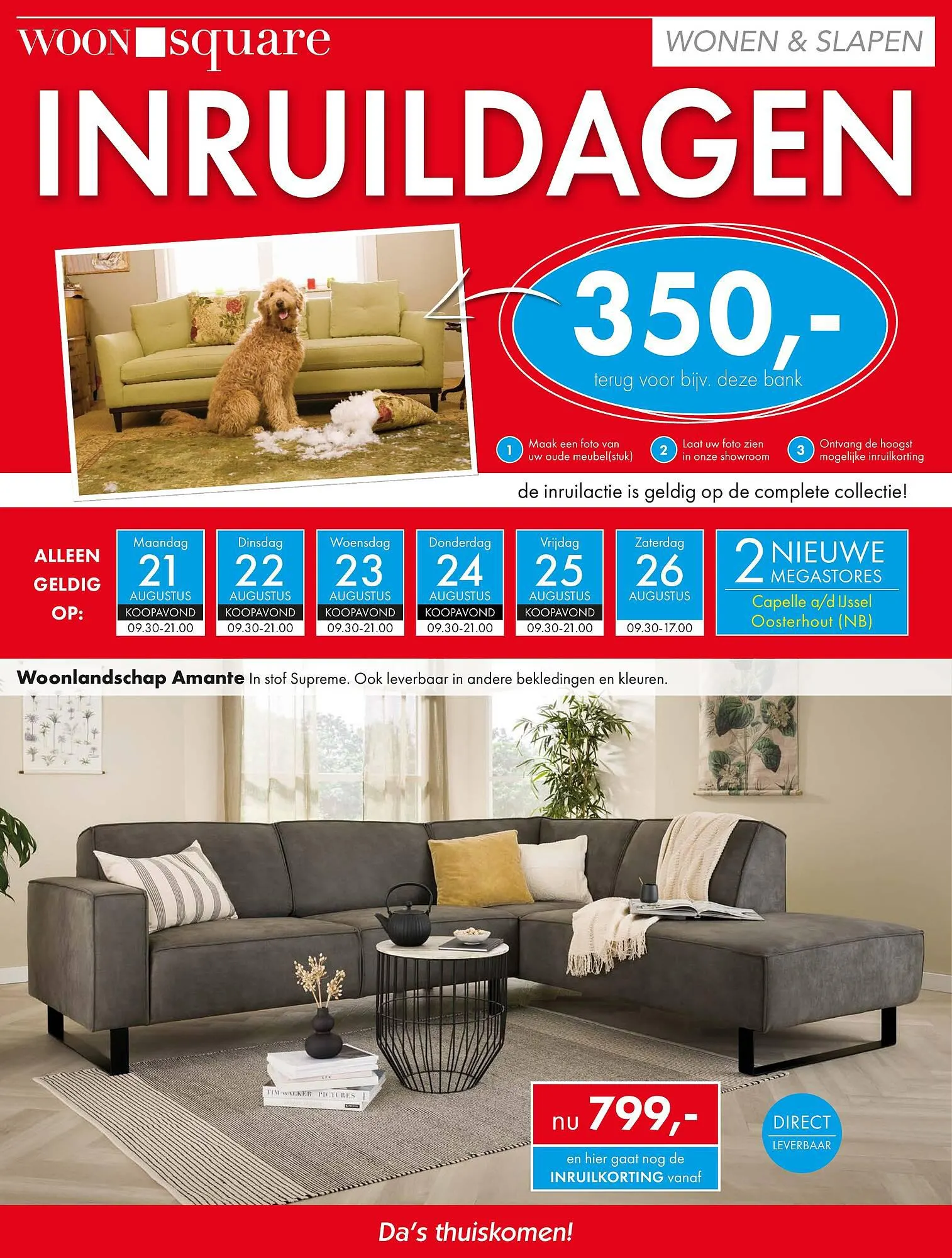 Woonsquare folder van 21 augustus tot 26 augustus 2023 - Folder pagina 1