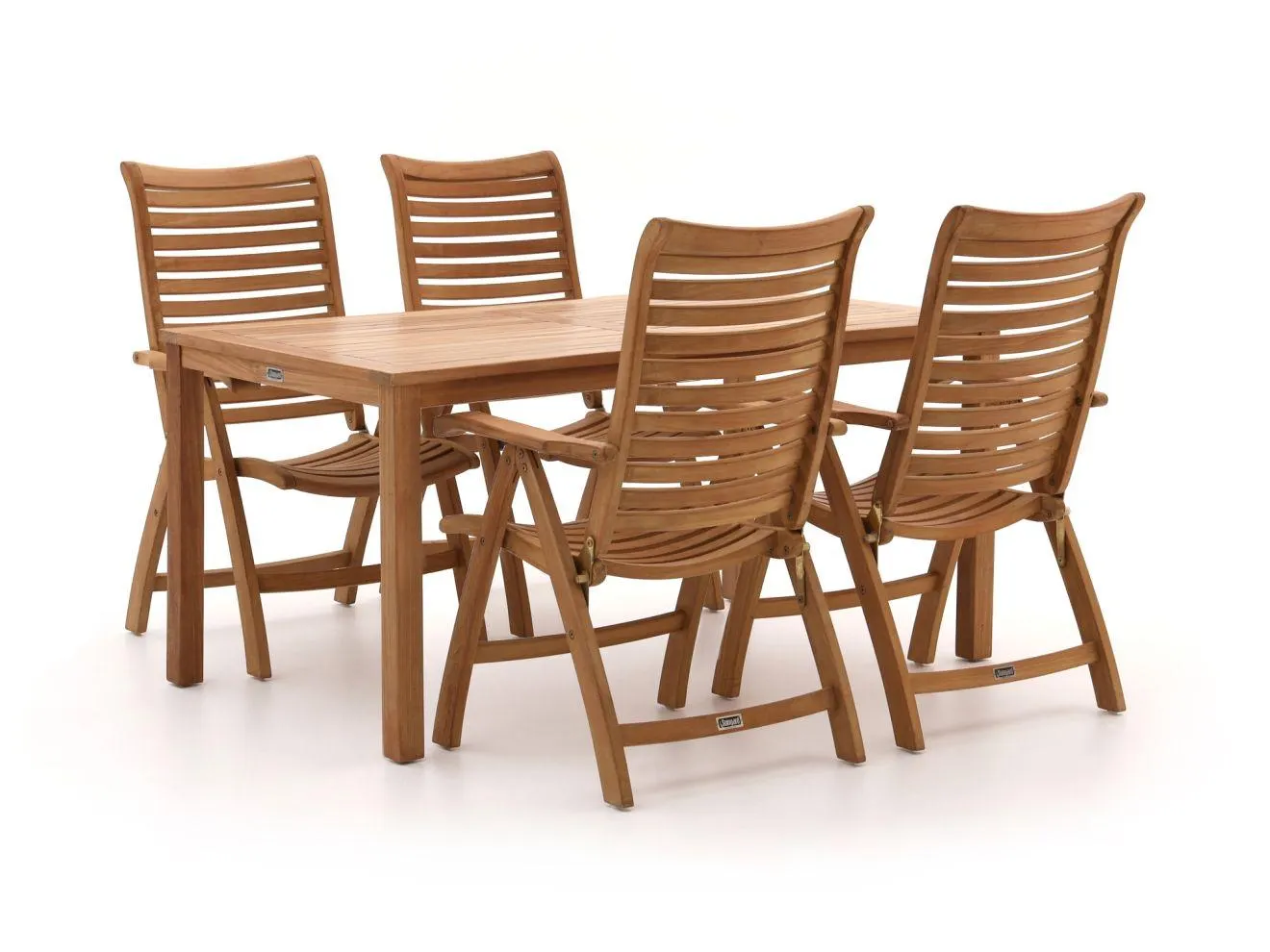 Sunyard Corby/Liverpool 160cm dining tuinset 5-delig verstelbaar