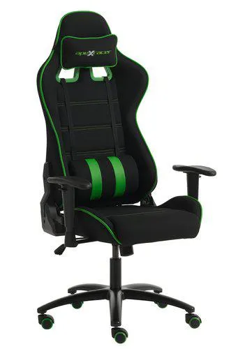 Gaming chair LAMBJERG black mesh/green