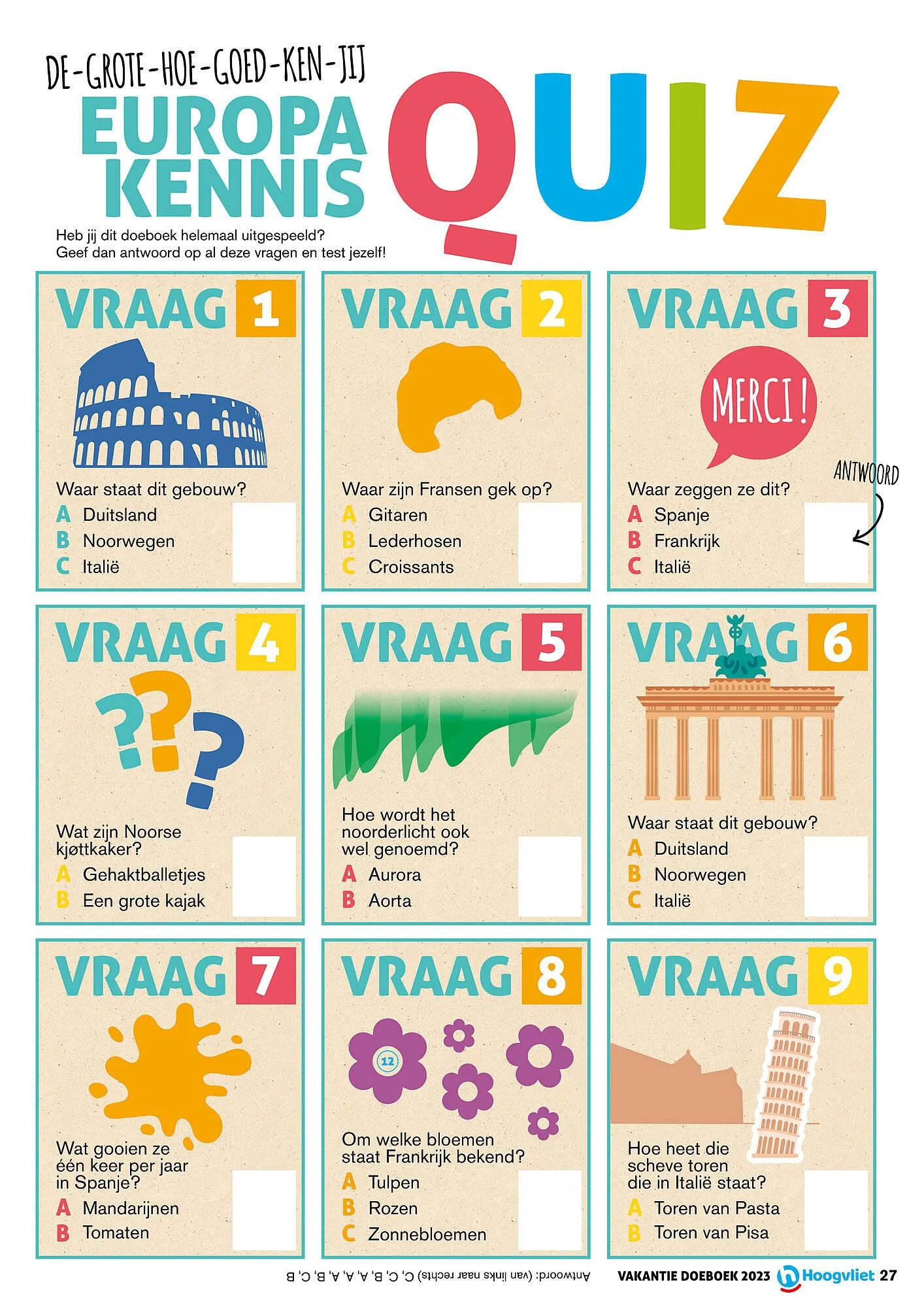 Hoogvliet Vakantie DoeBoek van 21 juni tot 31 augustus 2023 - Folder pagina 27
