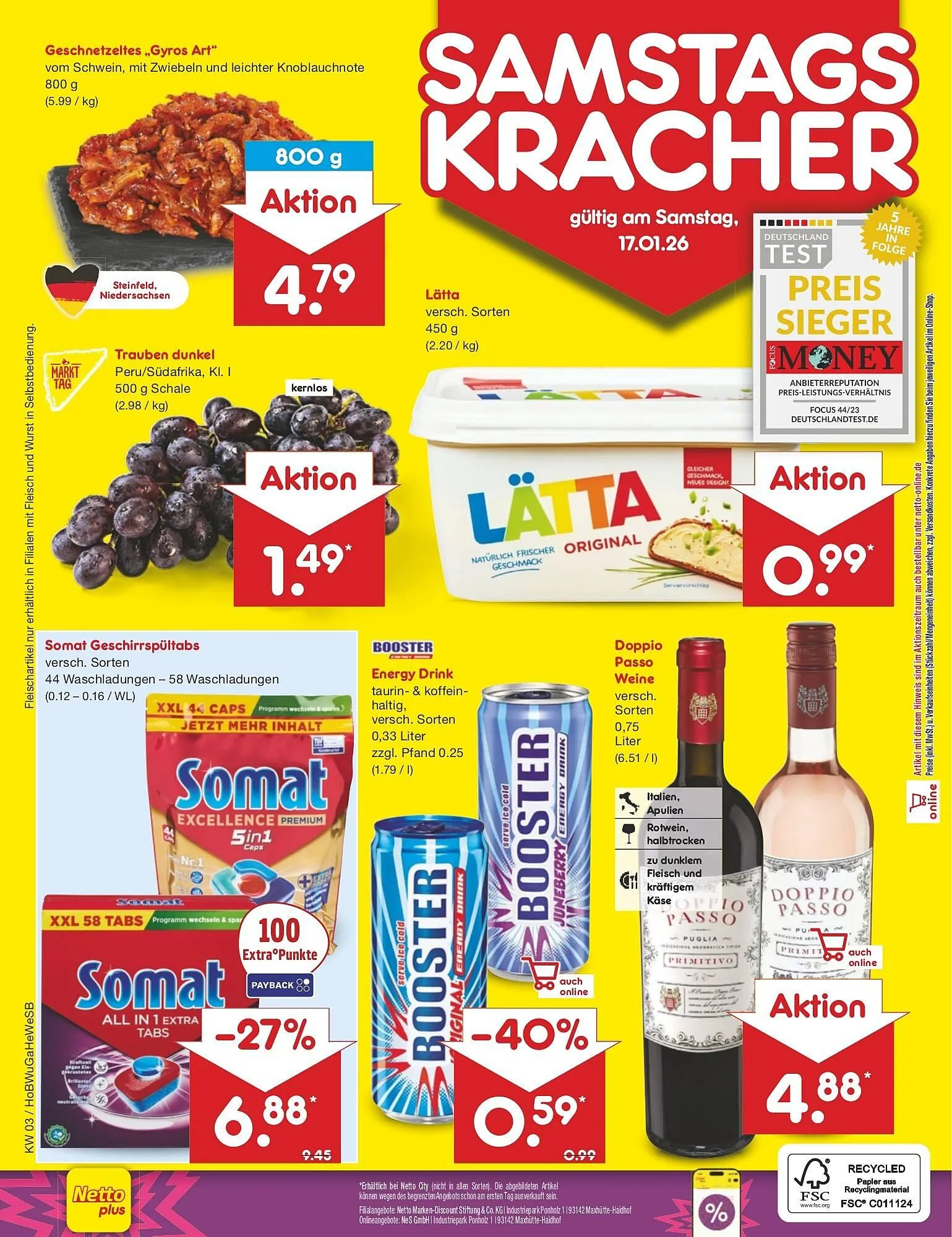Netto Marken-Discount DE folder van 12 januari tot 17 januari 2026 - Folder pagina 52
