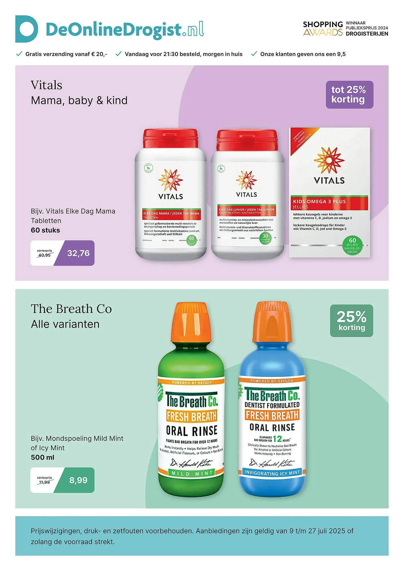 De Online Drogist folder van 9 juli tot 15 juli 2025 - Folder pagina 12
