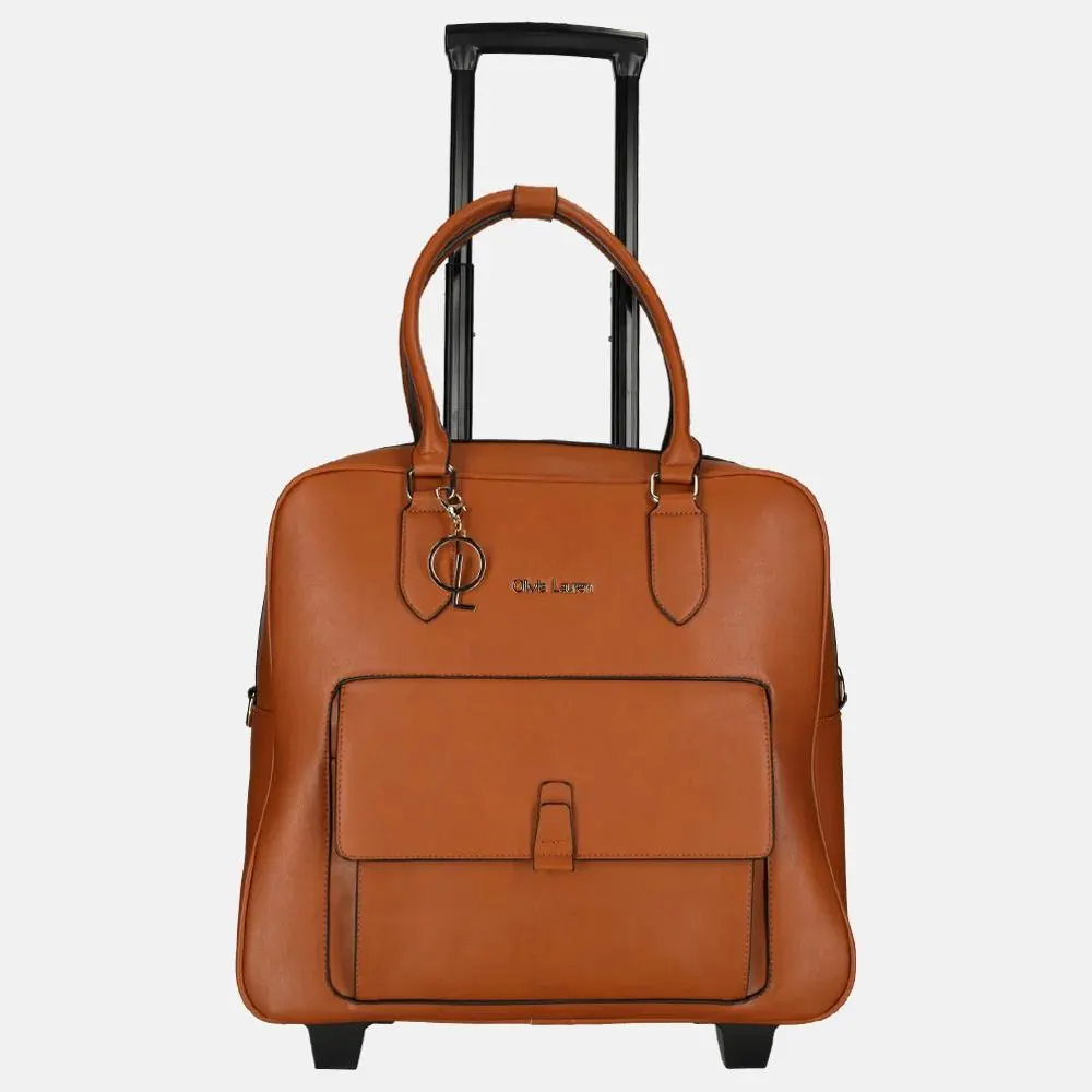 Olivia Lauren business trolley cognac