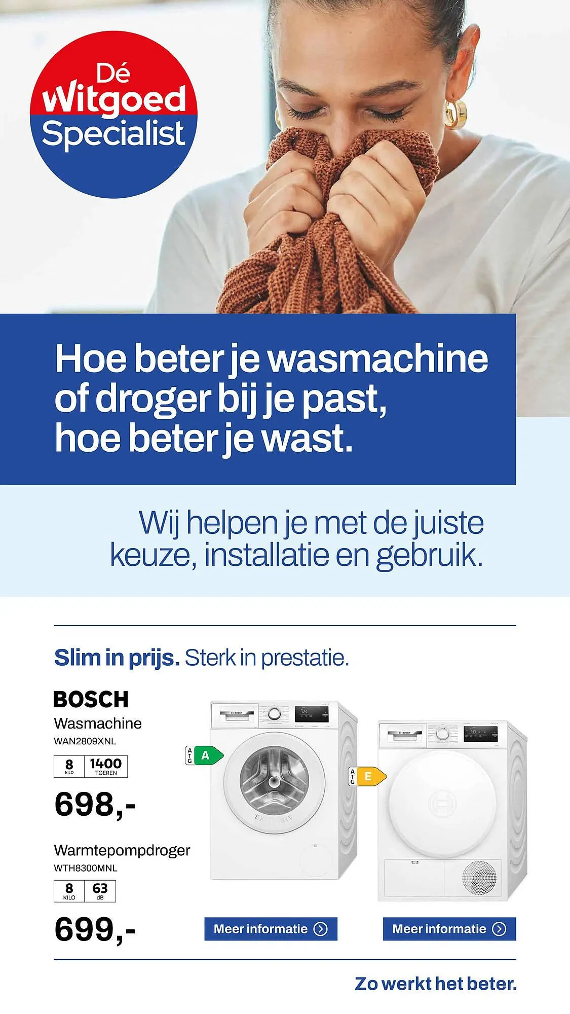 De Witgoed Specialist folder van 20 april tot 31 mei 2026 - Folder pagina 1