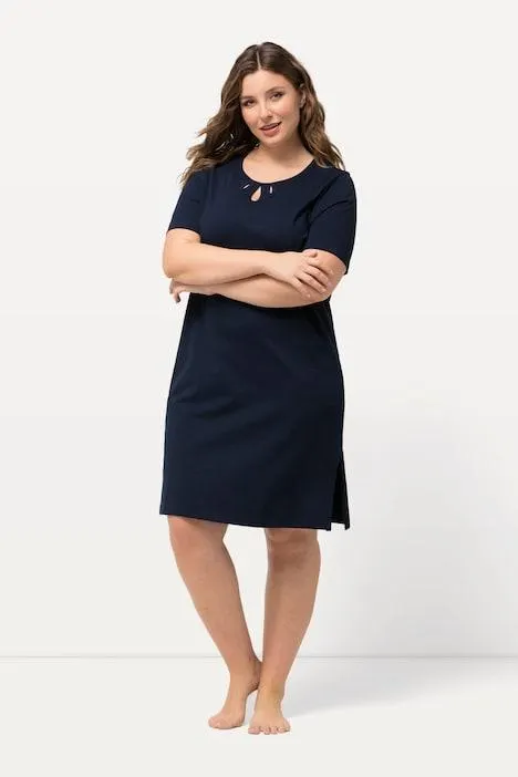 Bigshirts, set van 2, cut-outs, ronde hals, halve mouwen