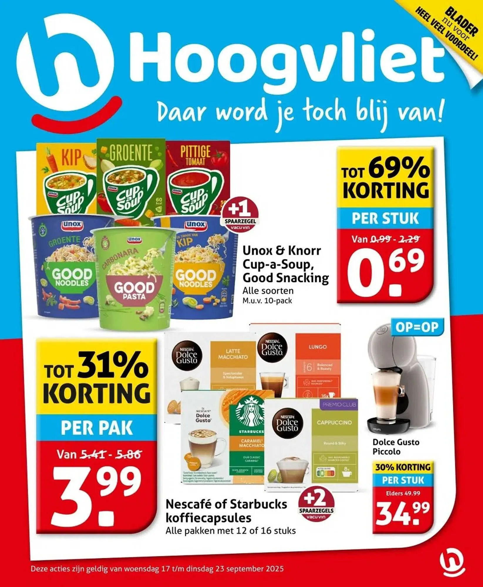 Hoogvliet folder van 17 september tot 23 september 2025 - Folder pagina 1