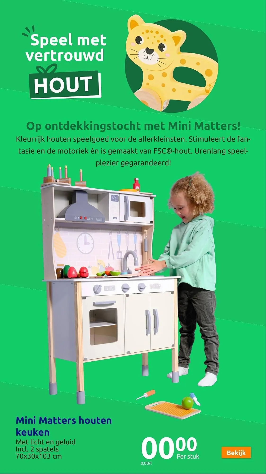 Action folder - Houten speelgoed - 1