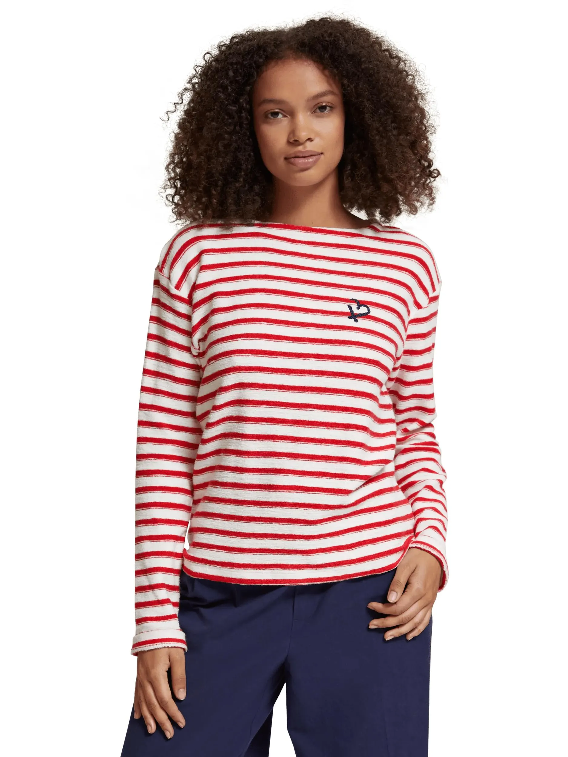 Breton striped boxy fit T-shirt
