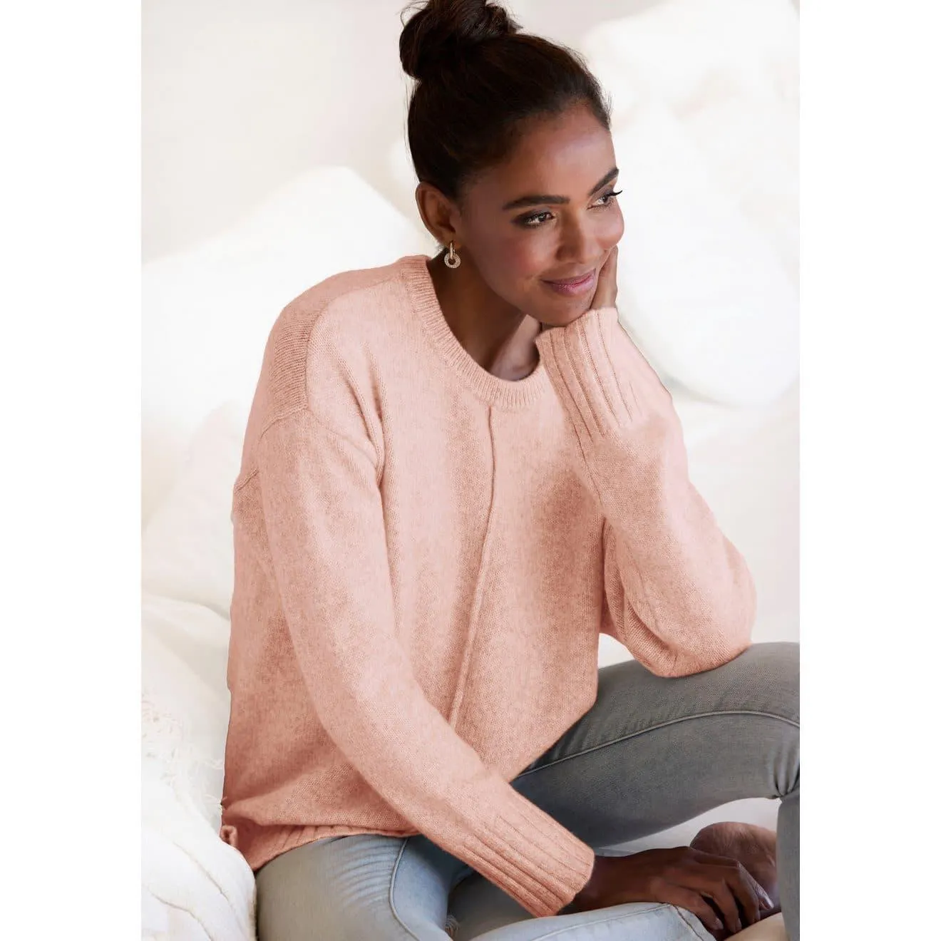 Lascana Trui met ronde hals van supersoft breiwerk kwaliteit, basic