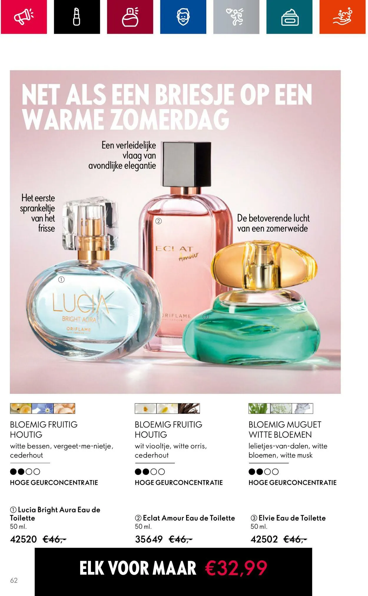 Oriflame Actuele folder van 28 juni tot 18 juli 2023 - Folder pagina 62