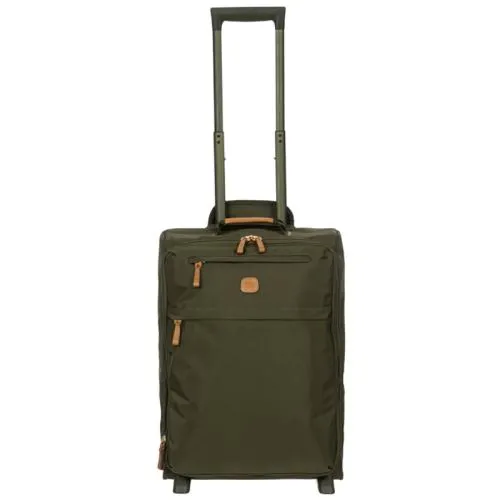 Zachte Handbagage Koffer / Trolley / Reiskoffer 50x39x20/23.5 cm X-Travel Donkergroen