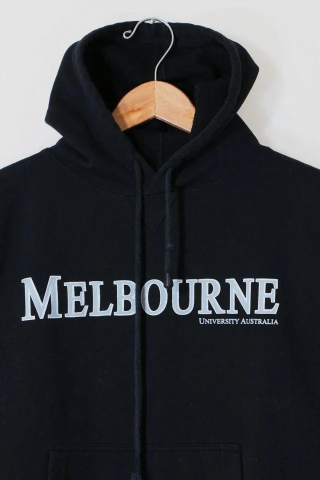 Vintage University of Melbourne Australia Hooded Pullover Sweatshirt