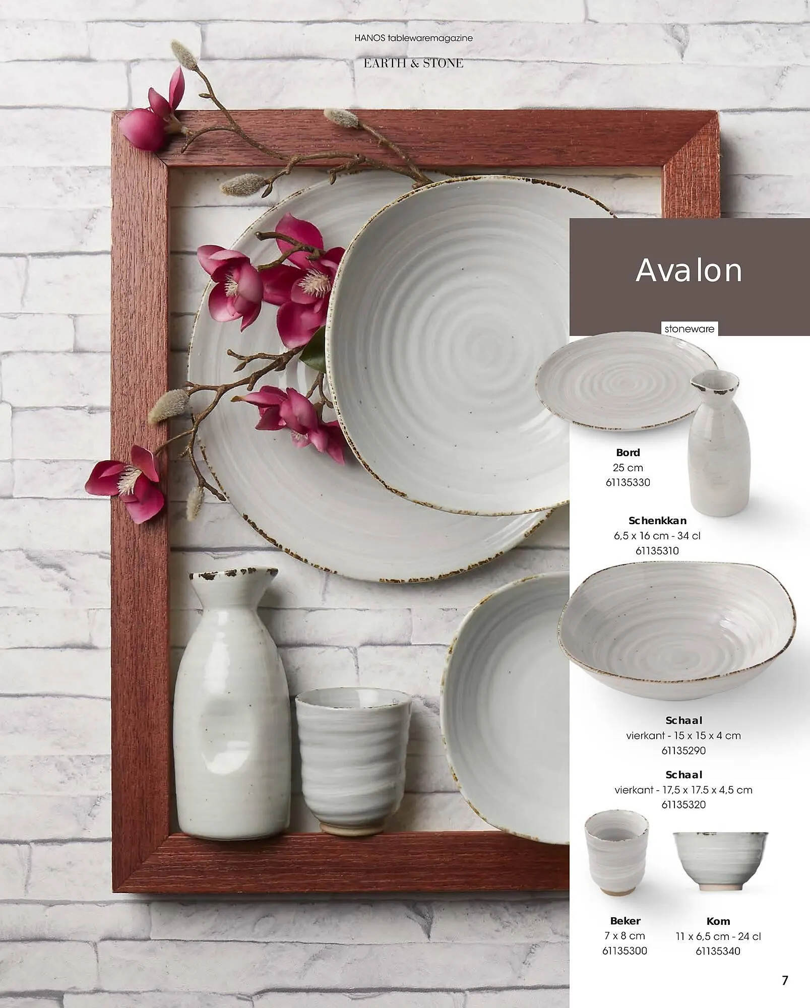 HANOS Tableware Magazine 2023-2024 van 1 januari tot 30 april 2024 - Folder pagina 7