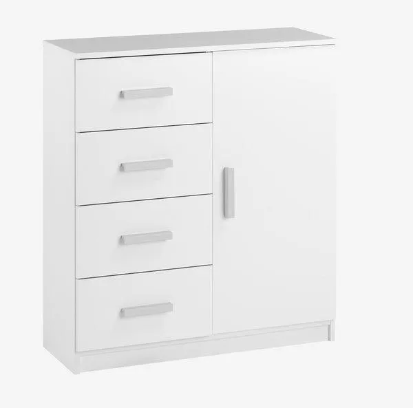 Komoda TAPDRUP kombi 4 zás. 1 dveře bílá