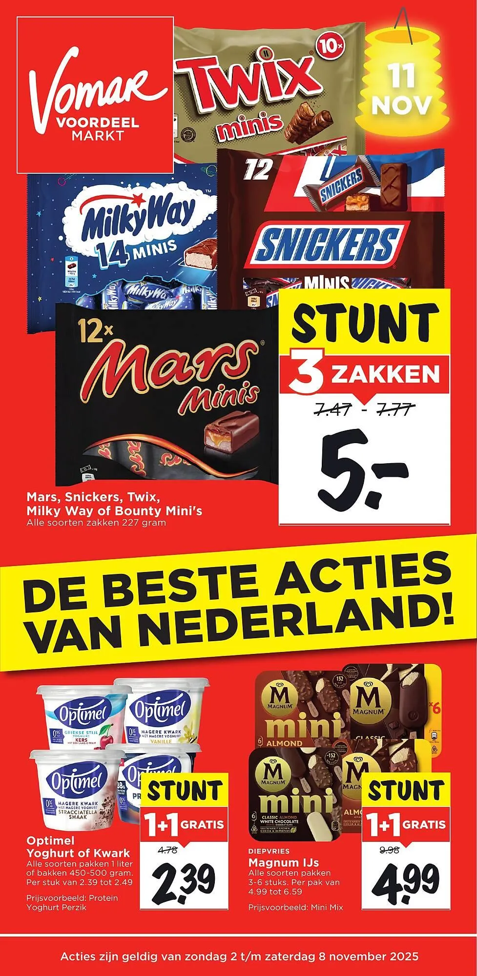 Vomar Voordeelmarkt folder van 2 november tot 8 november 2025 - Folder pagina 1