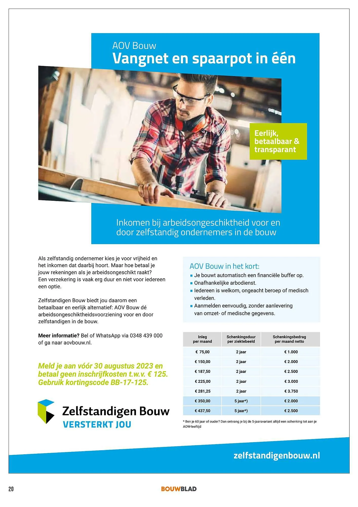 BPG Bouwpartner Groep folder van 16 juni tot 24 augustus 2023 - Folder pagina 20