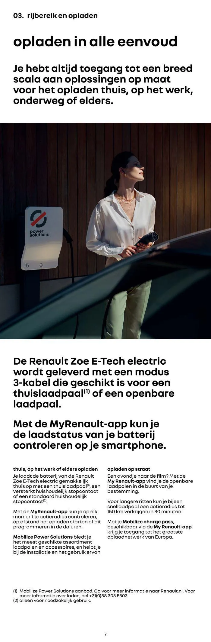Renault Zoe E-Tech 100% Electric van 17 november tot 17 november 2024 - Folder pagina 7