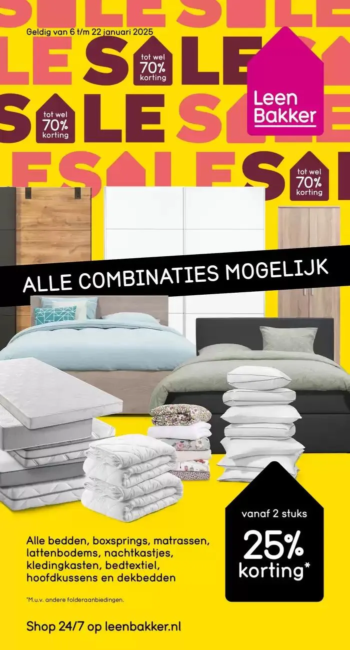 Leen Bakker folder van 8 januari tot 15 januari 2025 - Folder pagina 1