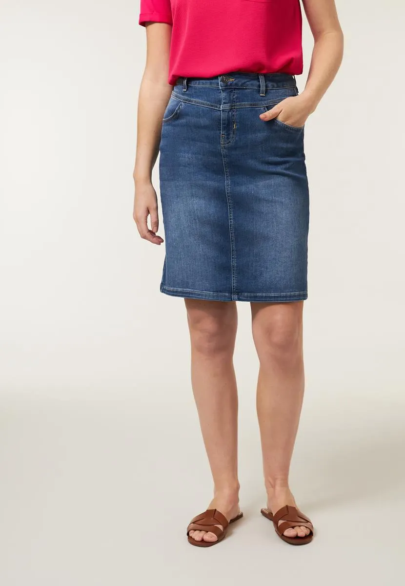 Rok denim blauw