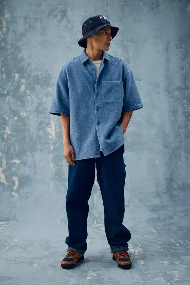 Standard Cloth Caden Micro Waffle Button-Down Shirt