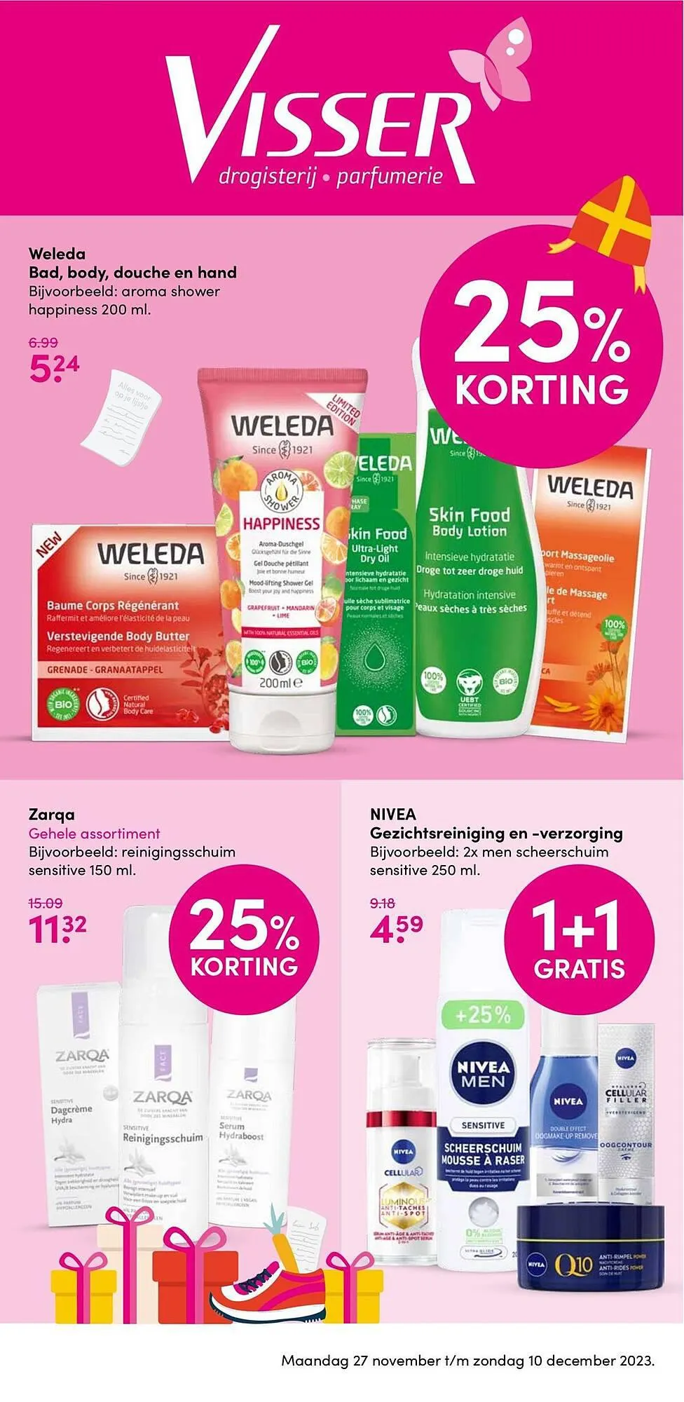 Drogisterij Visser folder van 30 november tot 10 december 2023 - Folder pagina 1