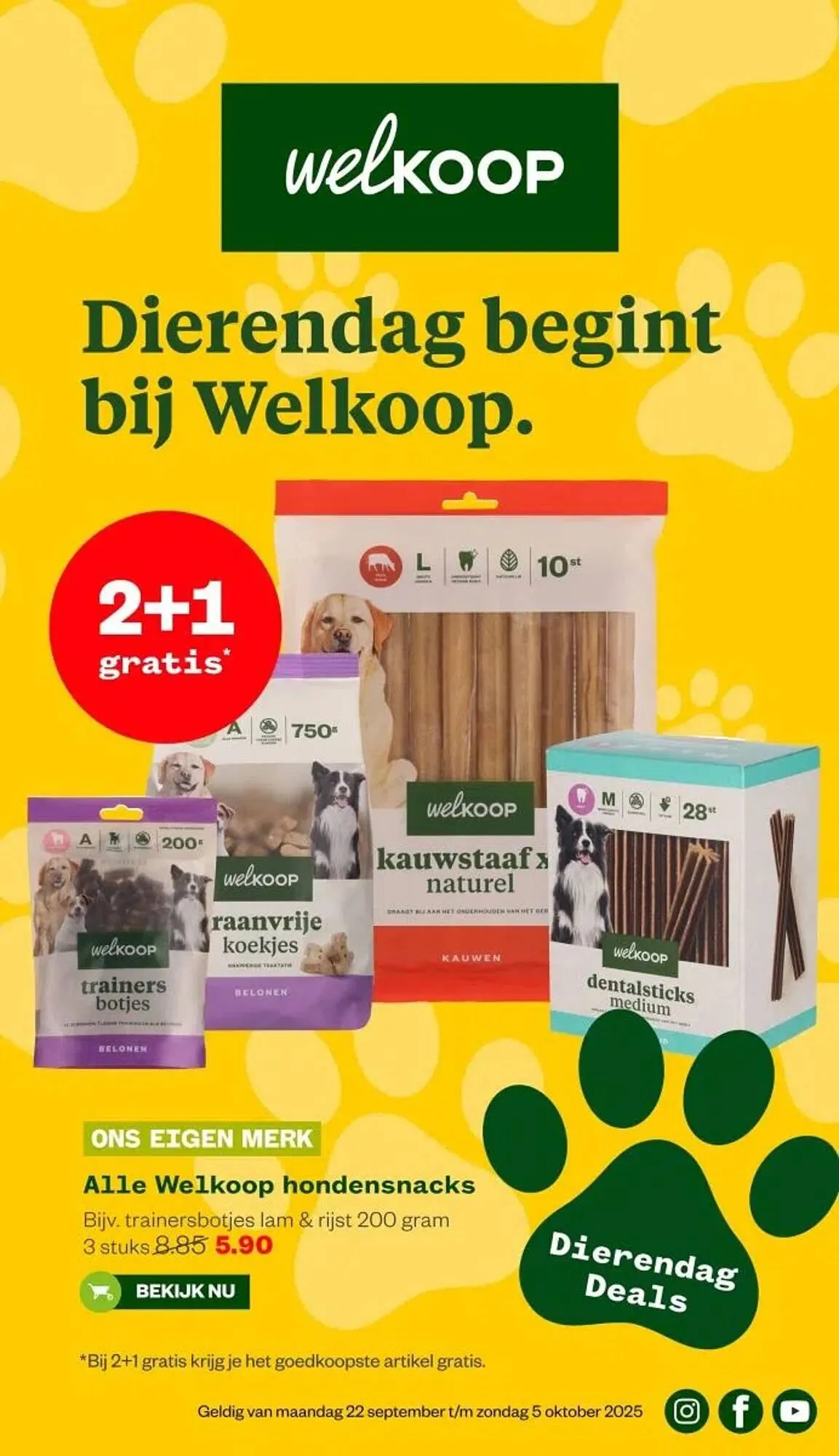 Welkoop folder van 29 september tot 5 oktober 2025 - Folder pagina 1