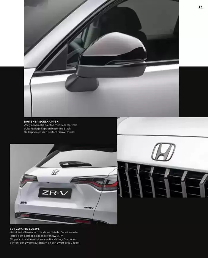 ZR-V Accessories van 19 november tot 30 juni 2025 - Folder pagina 11