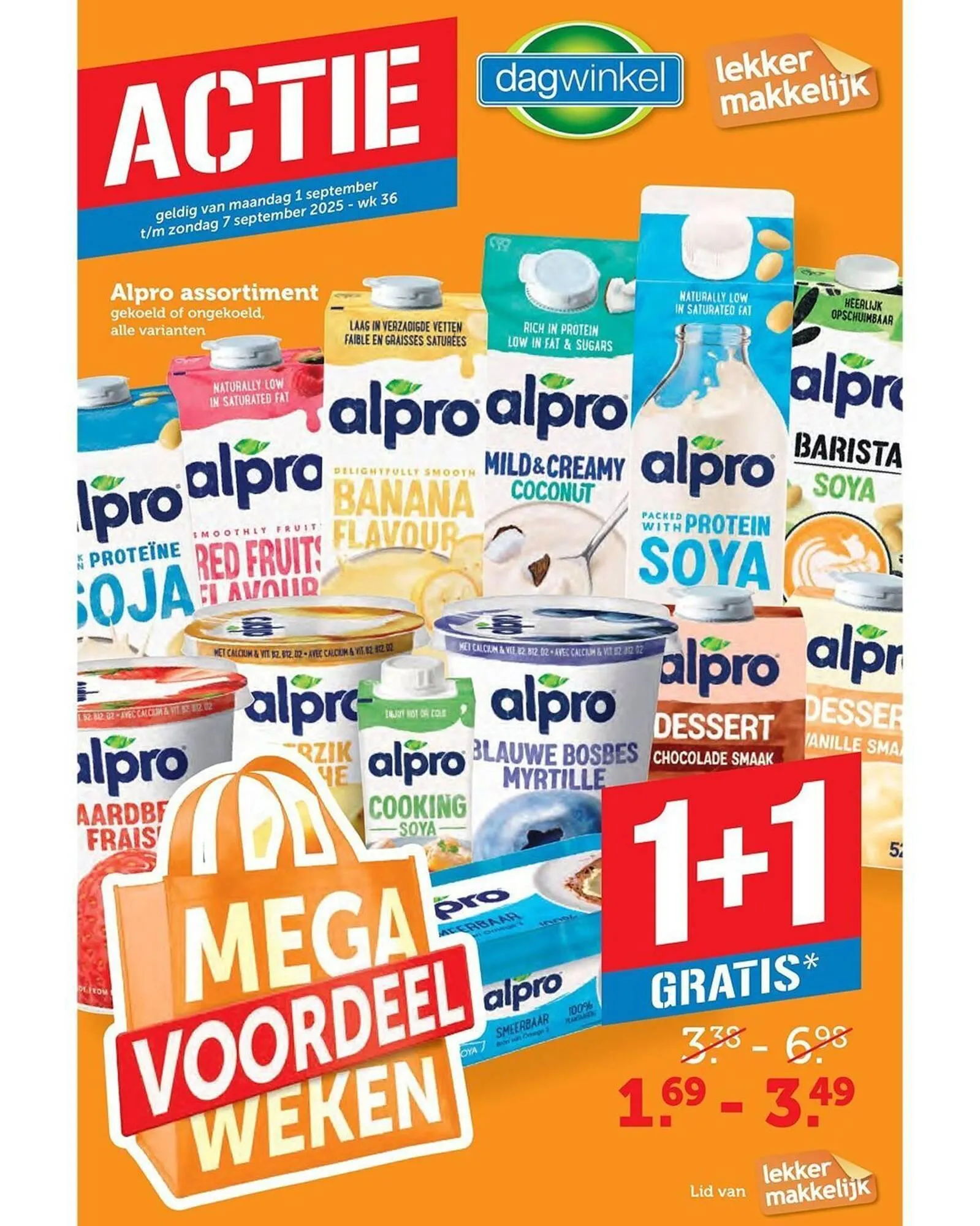 Lekker Makkelijk folder van 1 september tot 7 september 2025 - Folder pagina 1