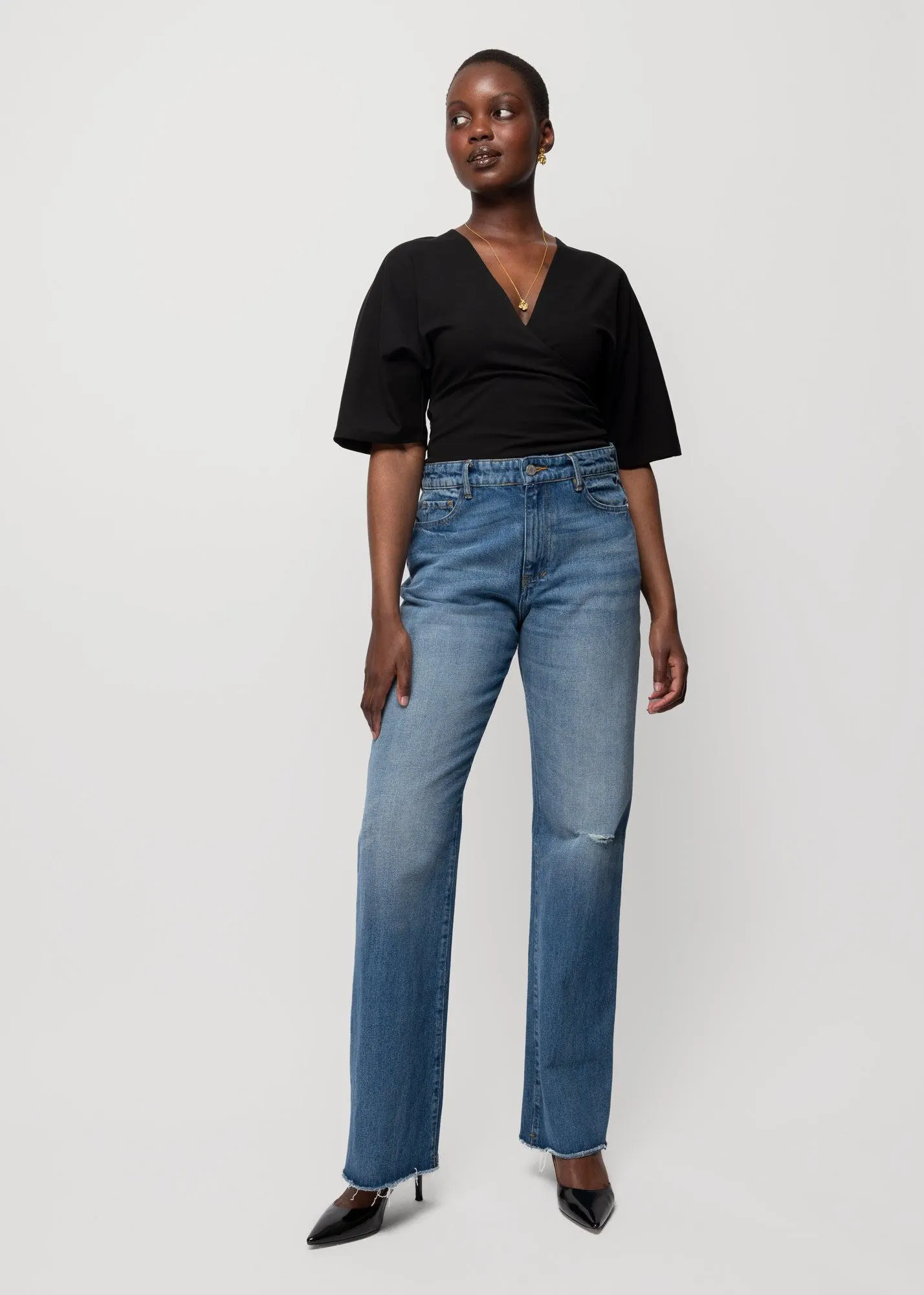 Second skin wrap top