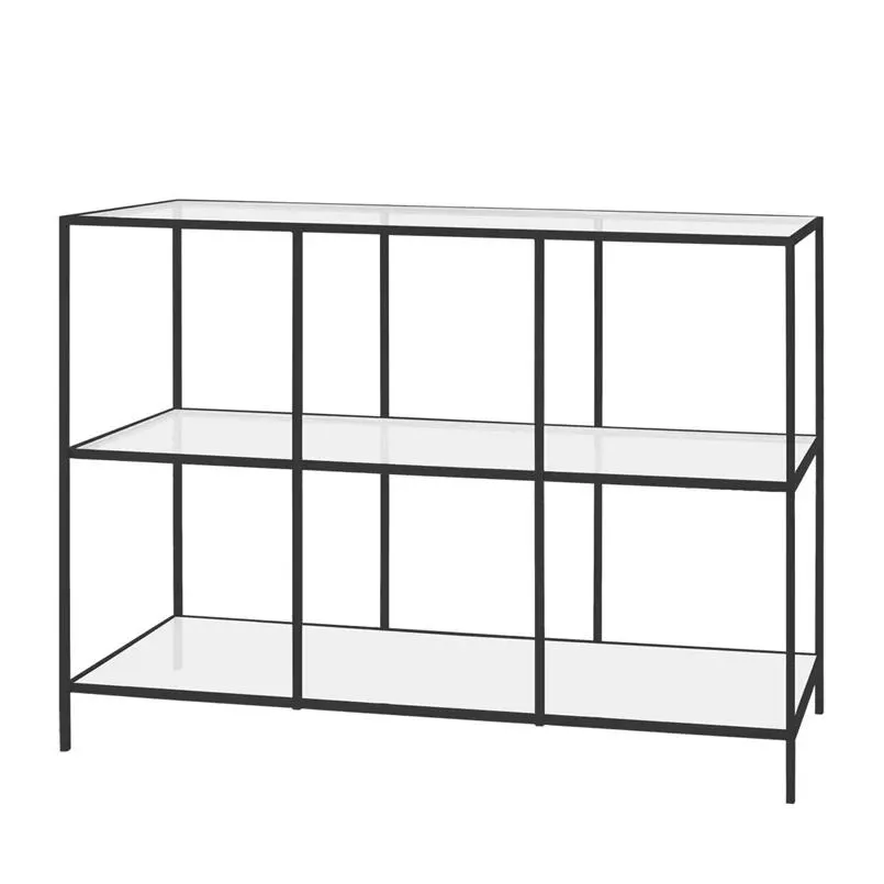 Dressoir Amaro met vakken 120cm zwart