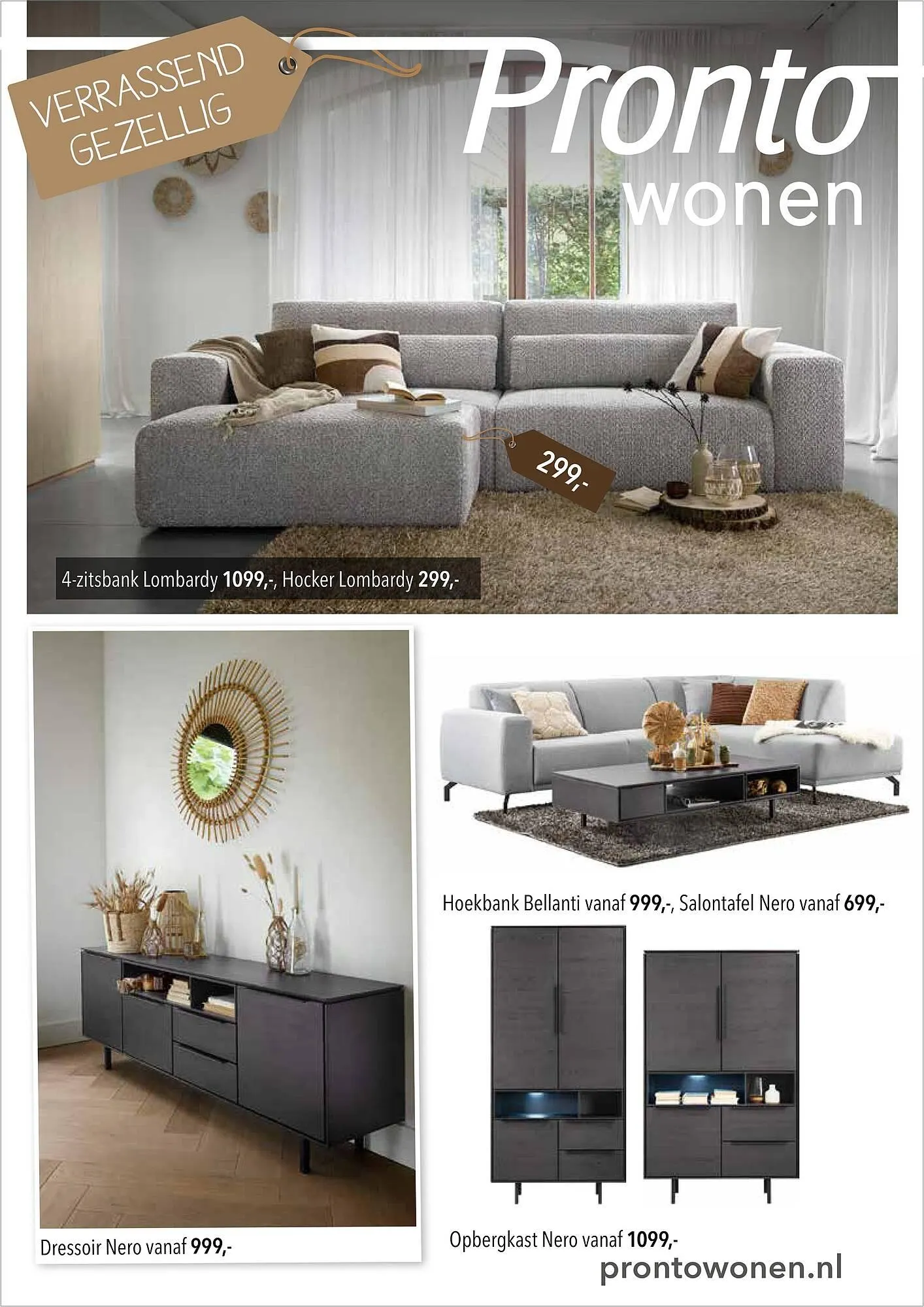 Pronto wonen folder van 22 maart tot 28 maart 2026 - Folder pagina 1