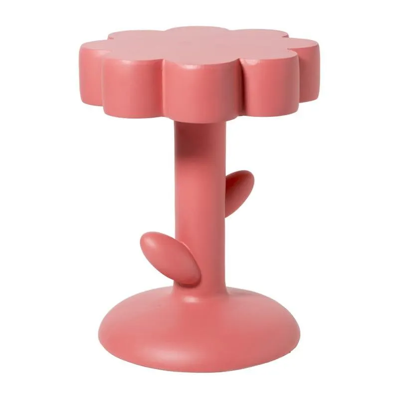 Bijzettafel pop-art flower - oranje - ø45x59 cm