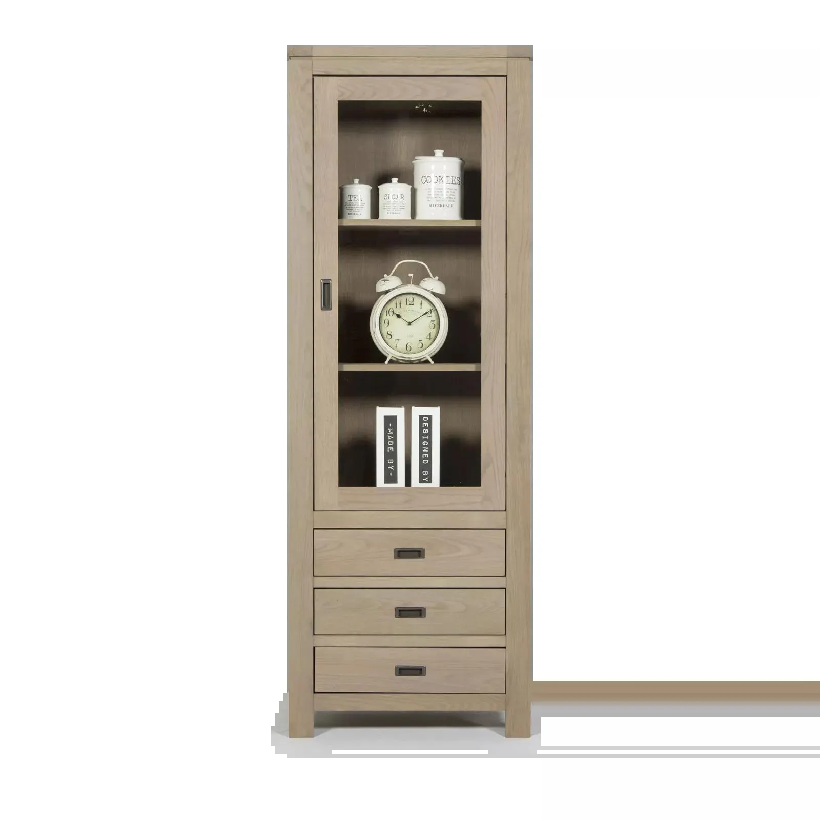 Vitrinekast (rechtsdraaiend) Village - KIezel