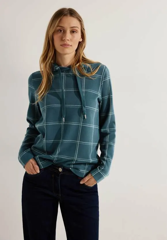 Jacquard hoodie-sweatshirt