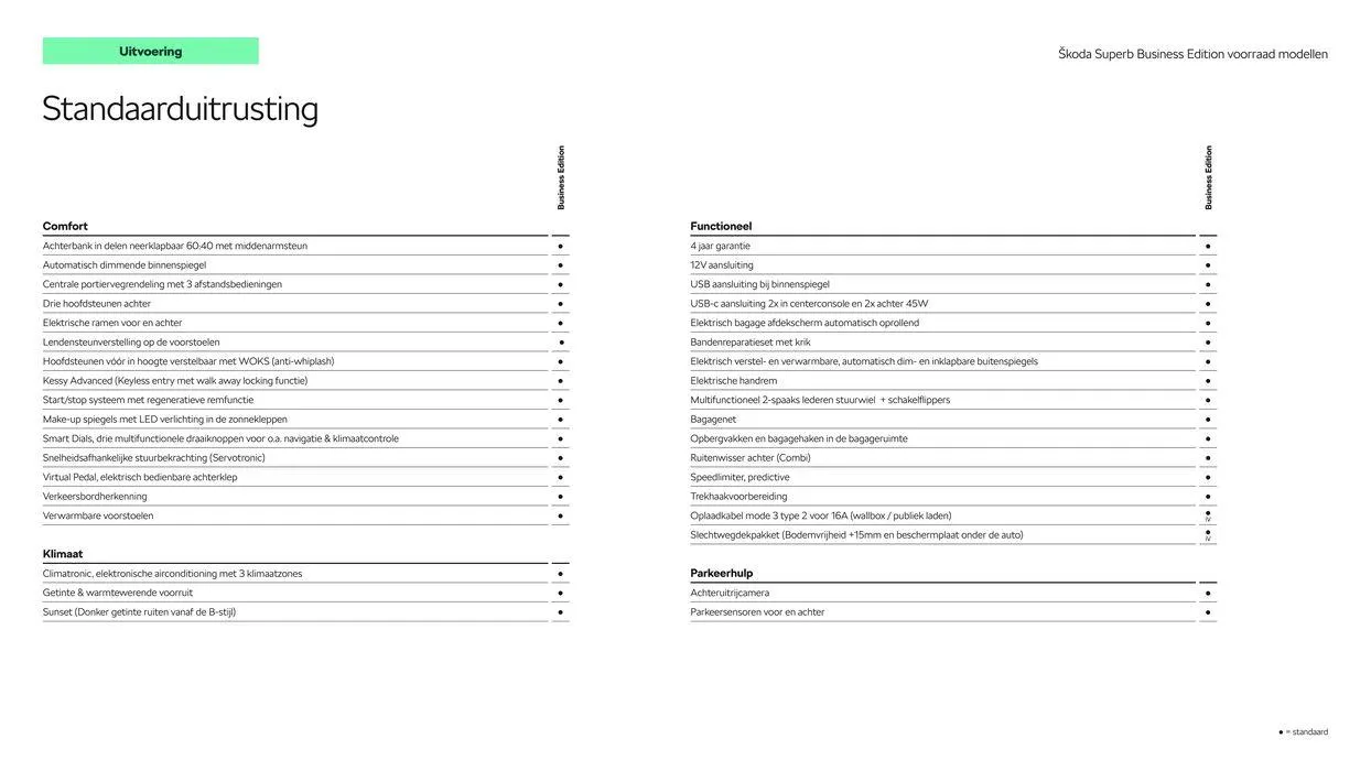 Škoda Superb (Combi) Prijslijst per 4 juli 2024 van 20 juli tot 20 juli 2025 - Folder pagina 6