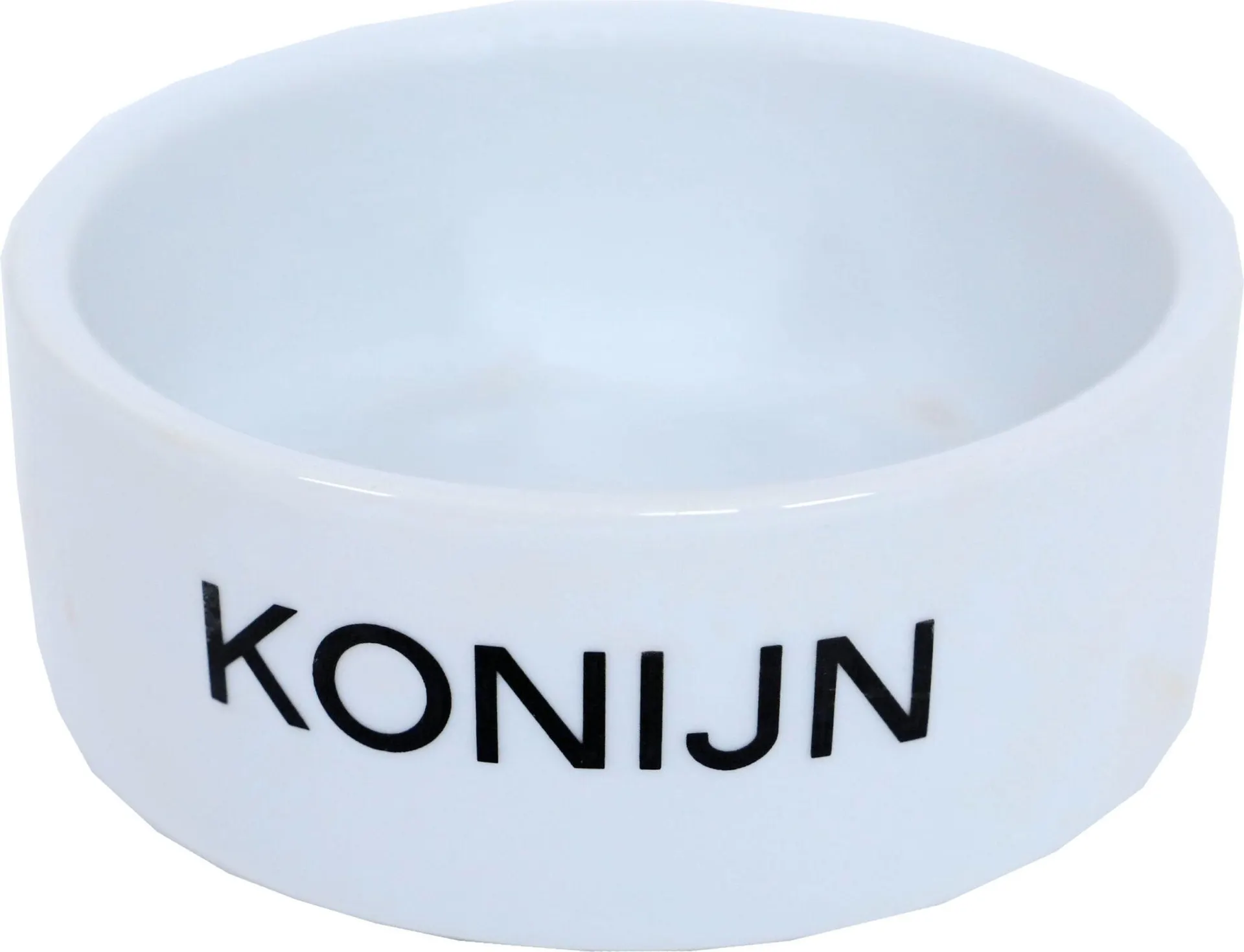 BOON Konijnen eetbak steen wit 12cm