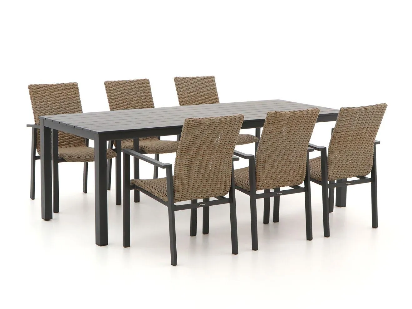 Manifesto Villongo/Menzano 220cm dining tuinset 7-delig stapelbaar