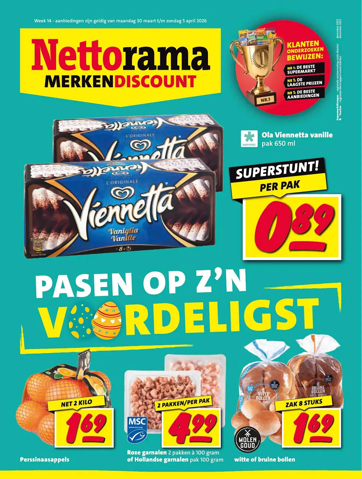 Nettorama folder van 30 maart tot 5 april 2026 - Folder pagina 1