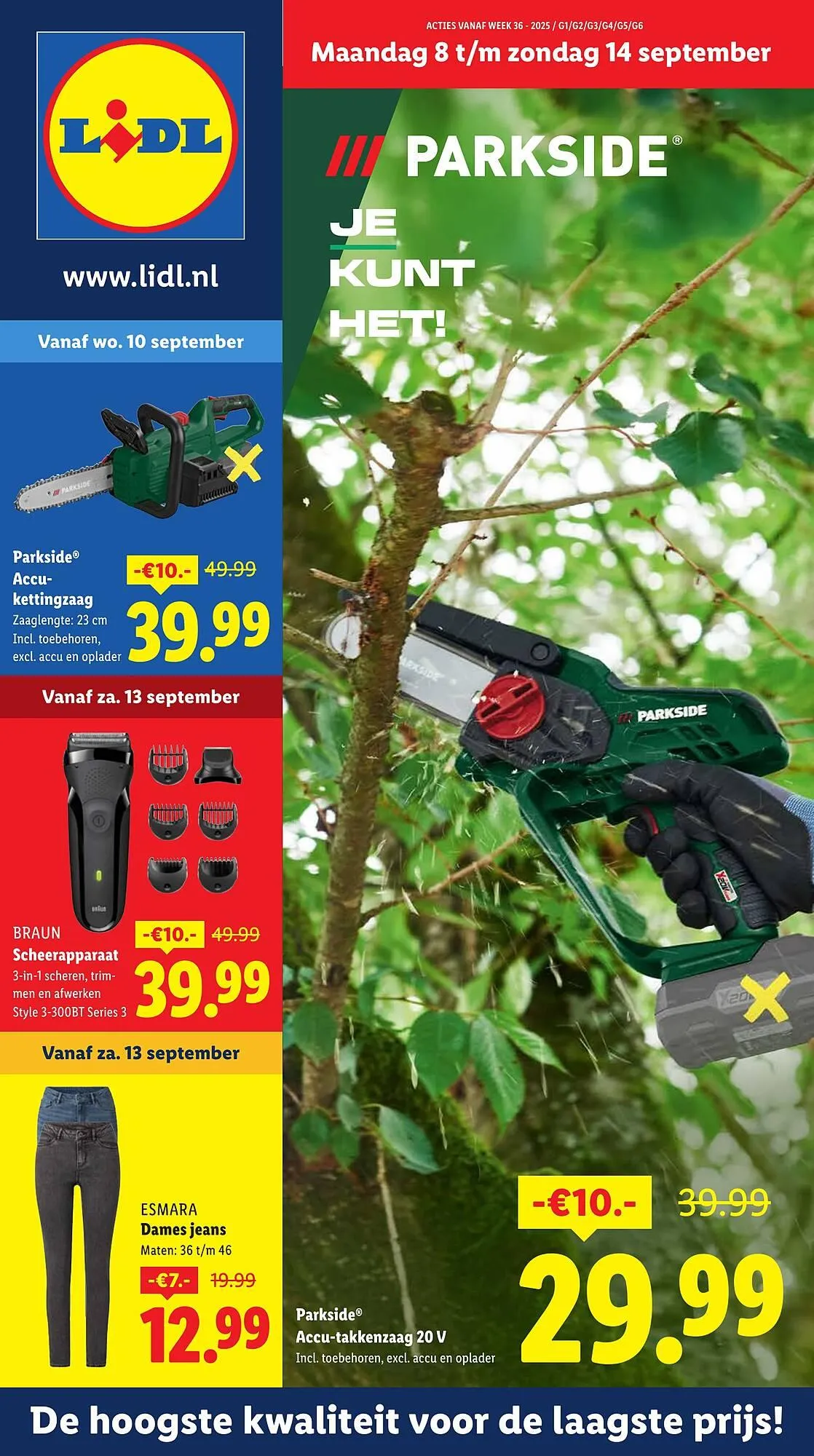 Lidl folder van 8 september tot 14 september 2025 - Folder pagina 1