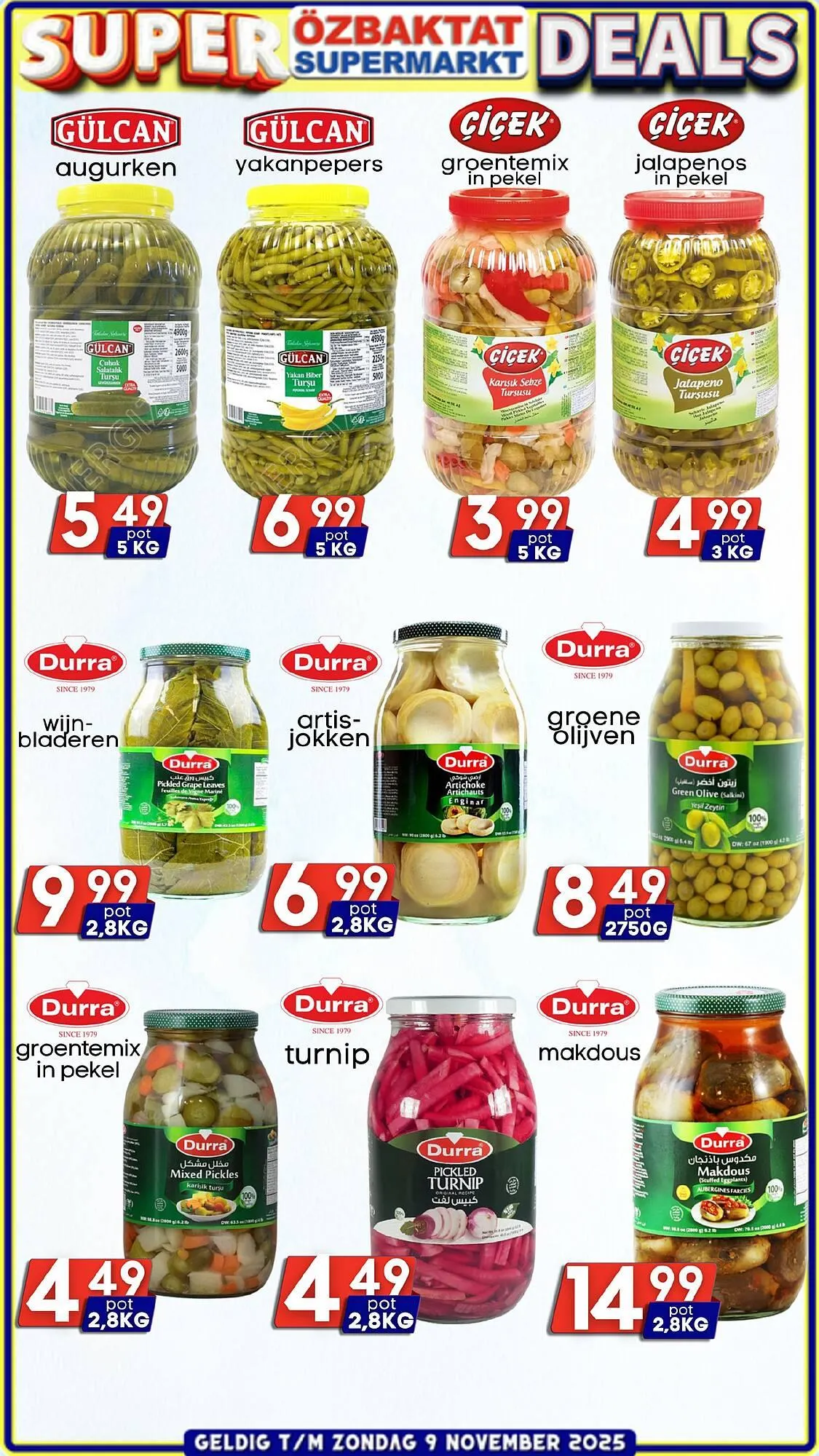 Özbaktat Supermarkt folder van 11 september tot 9 november 2025 - Folder pagina 9
