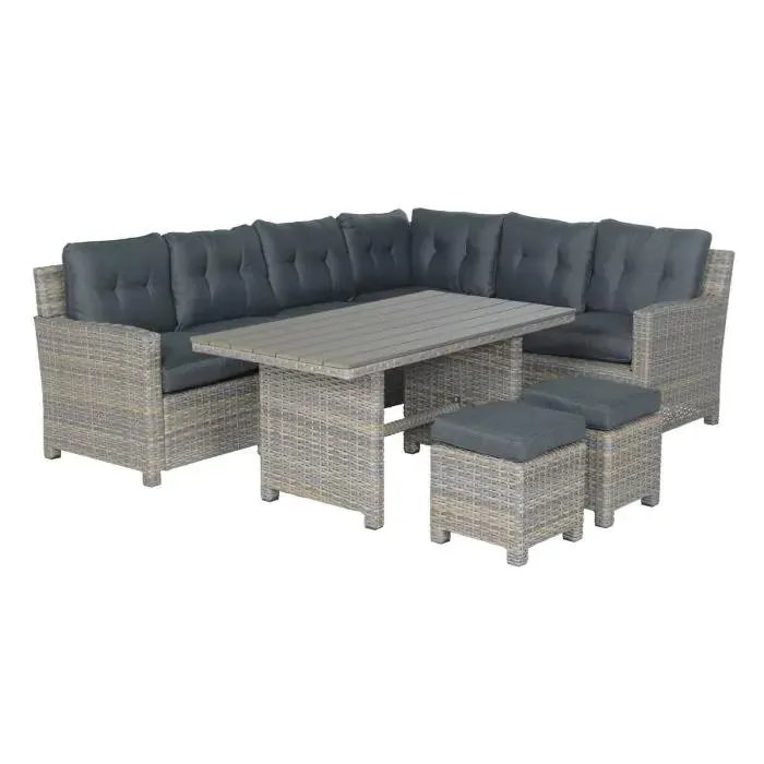 Alaska lounge dining set 5-delig rechts - vintage willow