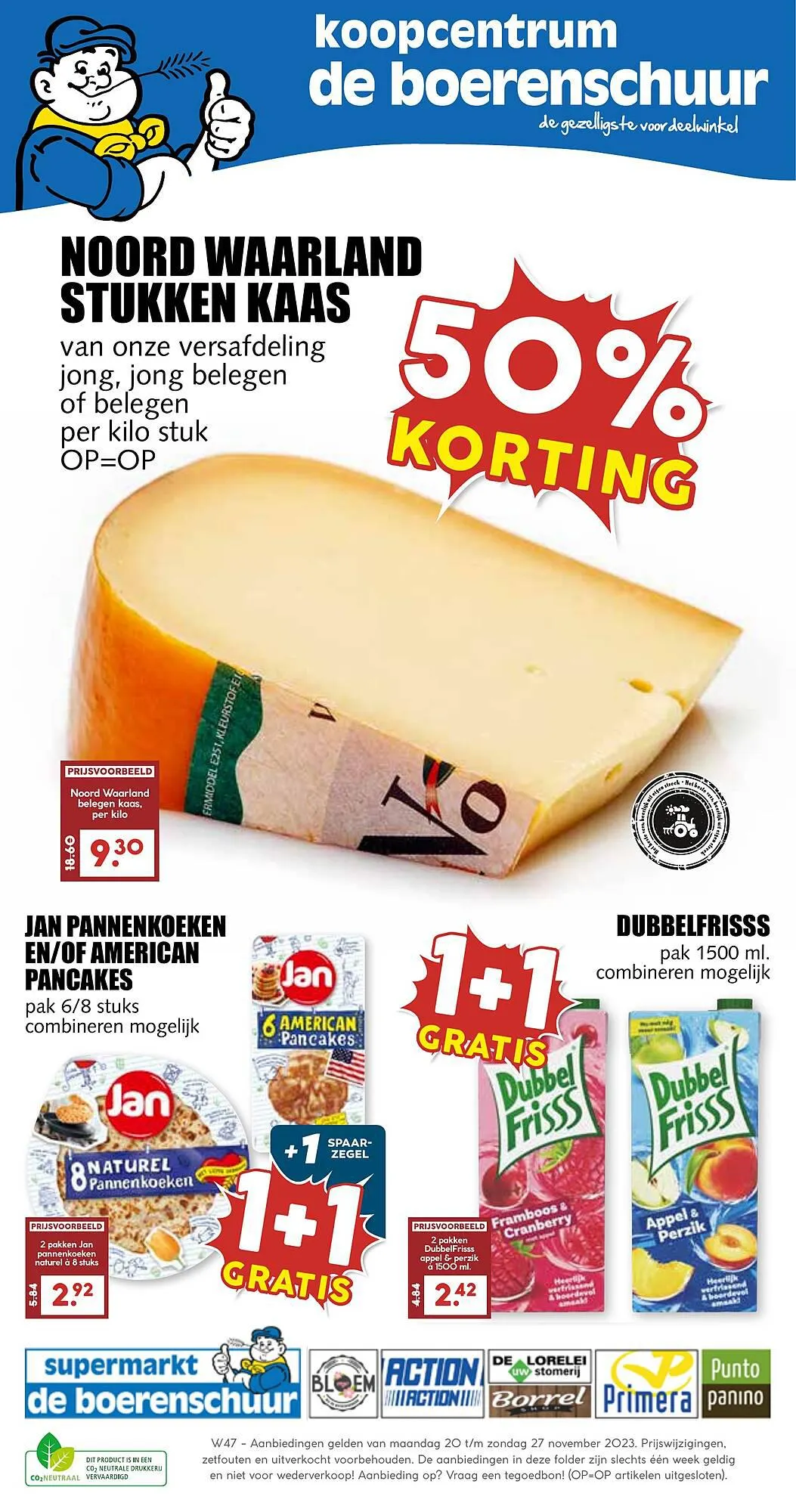 De Boerenschuur folder van 20 november tot 26 november 2023 - Folder pagina 1