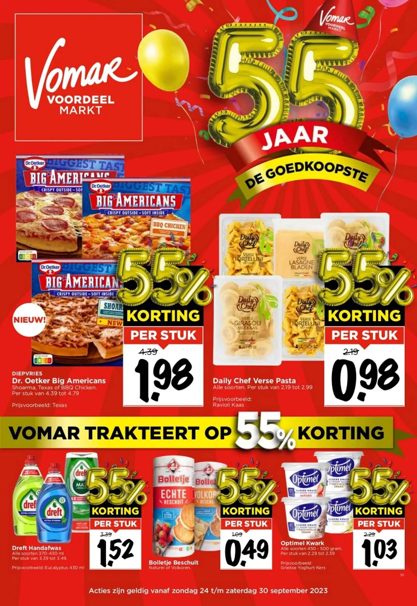 Vomar folder van 24 september tot 30 september 2023 - Folder pagina 1